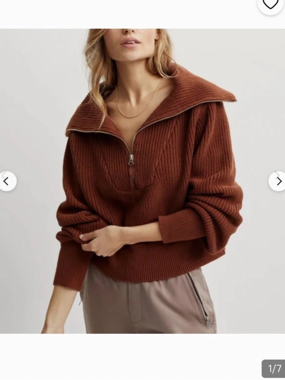 Varley Mentone Half-Zip Kint Sweater - Picture 2 of 10